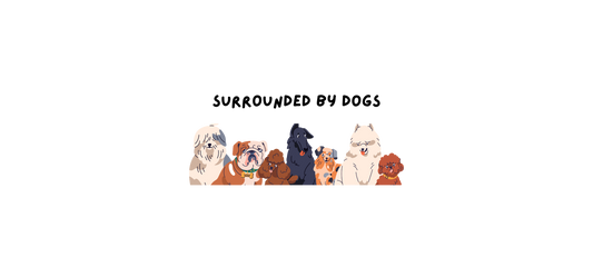 'Surrounded by Dogs' Mug