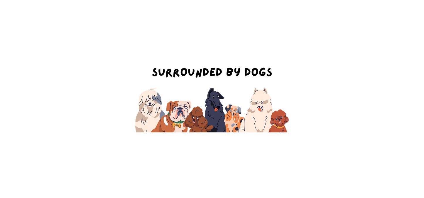 'Surrounded by Dogs' Mug