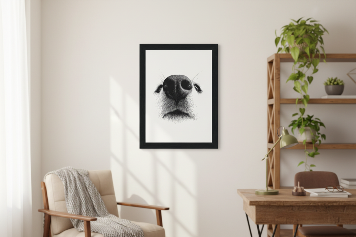 Classic Wooden Framed Poster Lifestyle
