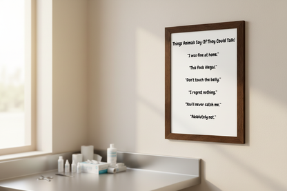 If Only They Could Talk Framed Poster Lifestyle