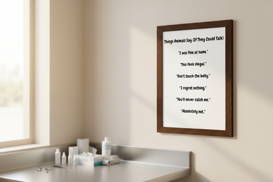 If Only They Could Talk Framed Poster Lifestyle
