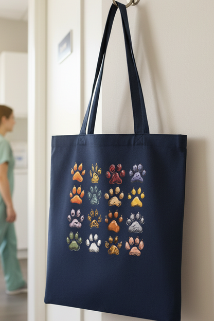 Paw Print Tote Bag Lifestyle