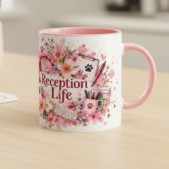 Reception desk lifestyle mockup square
