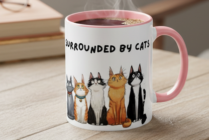 Surrounded by Cats Mug Mockup