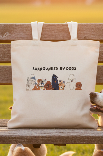 Surrounded By Dogs Tote Lifestyle