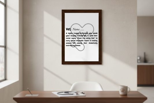 Unofficial Definition of a Vet Lifestyle