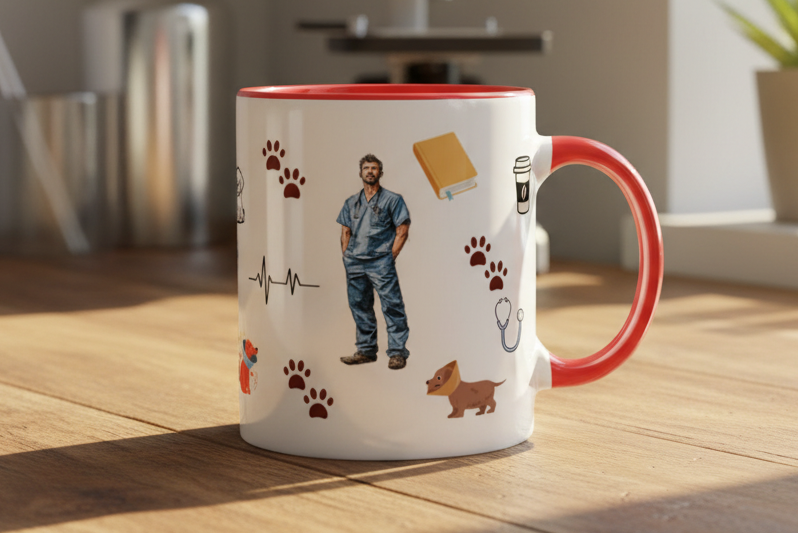 Vet Life Man Mug Lifestyle