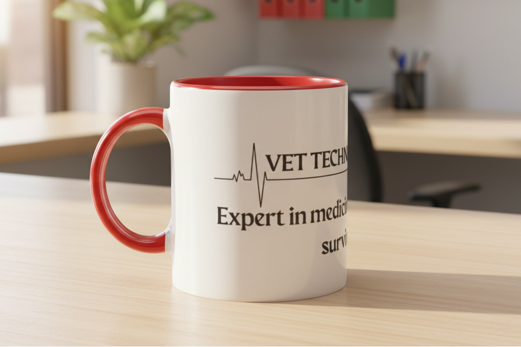 Vet Tech Expert Mug Lifestyle