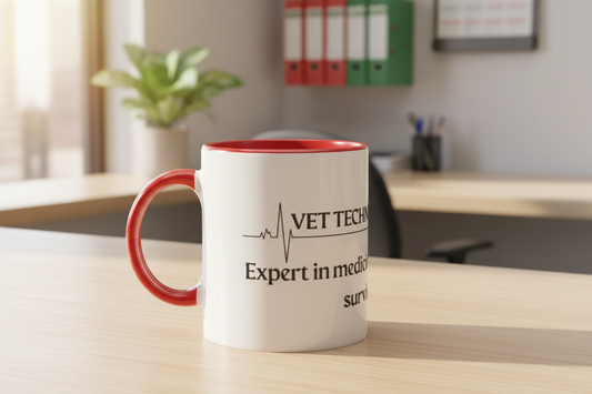 Vet Tech Expert Mug Lifestyle