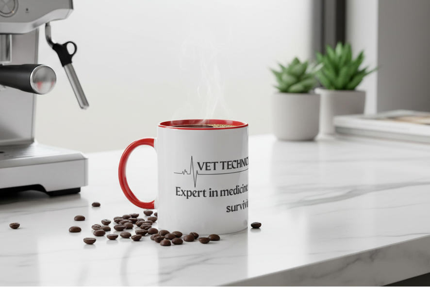 Vet Tech Expert Mug with Coffee Machine