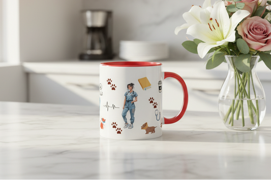 Veterinary Life Female Mug Lifestyle